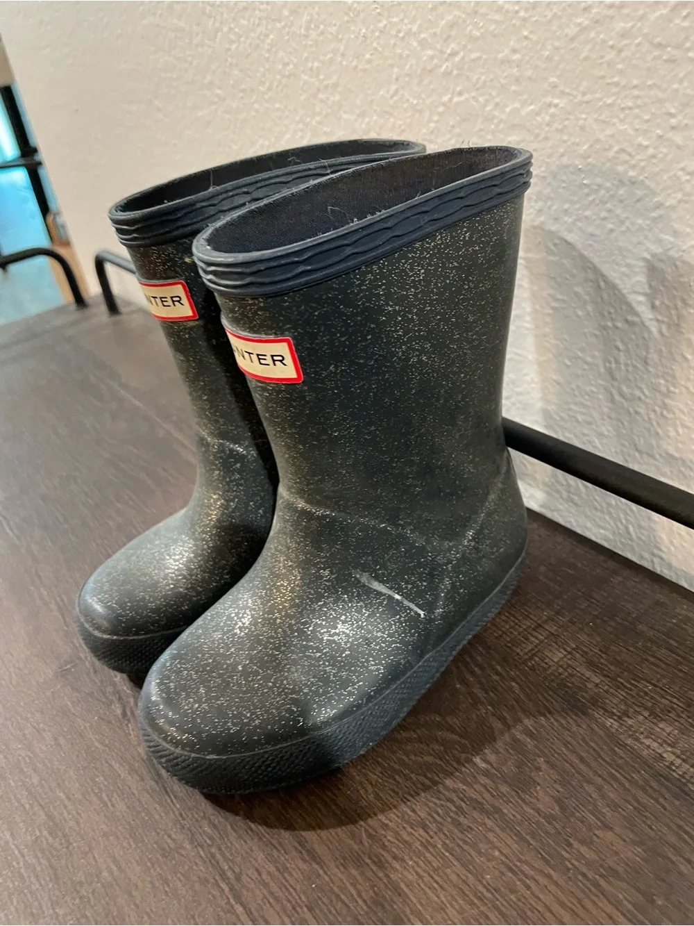 Baby/Toddler Hunter Glitter Rain Boots